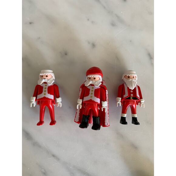 Vintage Playmobil 1986 & 2000 Santa Claus Figurines - Picture 1 of 6